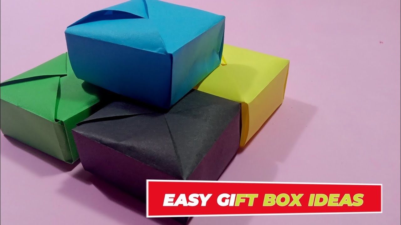 DIY Origami Paper Gift Box |  HELLO ORIGAMI CRAFT