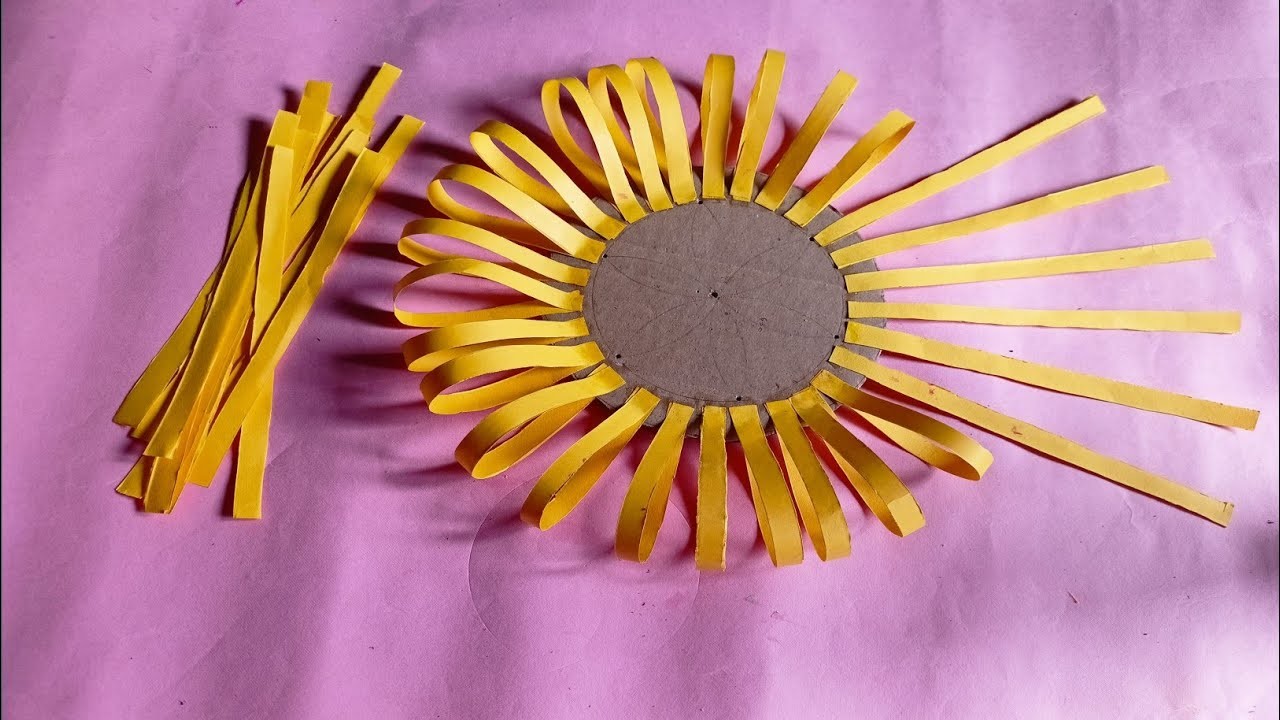 DIY Room Decor. Beautiful Wall Hanging. Easy Paper Craft. Paper Flowers. handmade