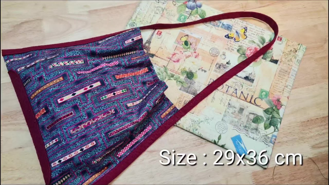 EP 140 : DIY Shoulder bag |Tote bag | Bag sewing tutorial
