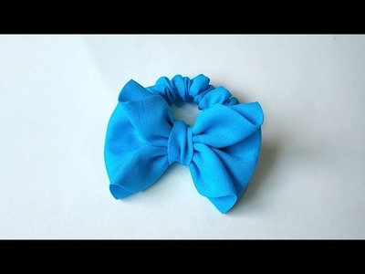 Fabric bow !! bow scrunchie diy | how to make bow scrunchie