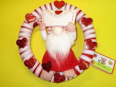 Finn's Valentine Gnome Wreath & Card