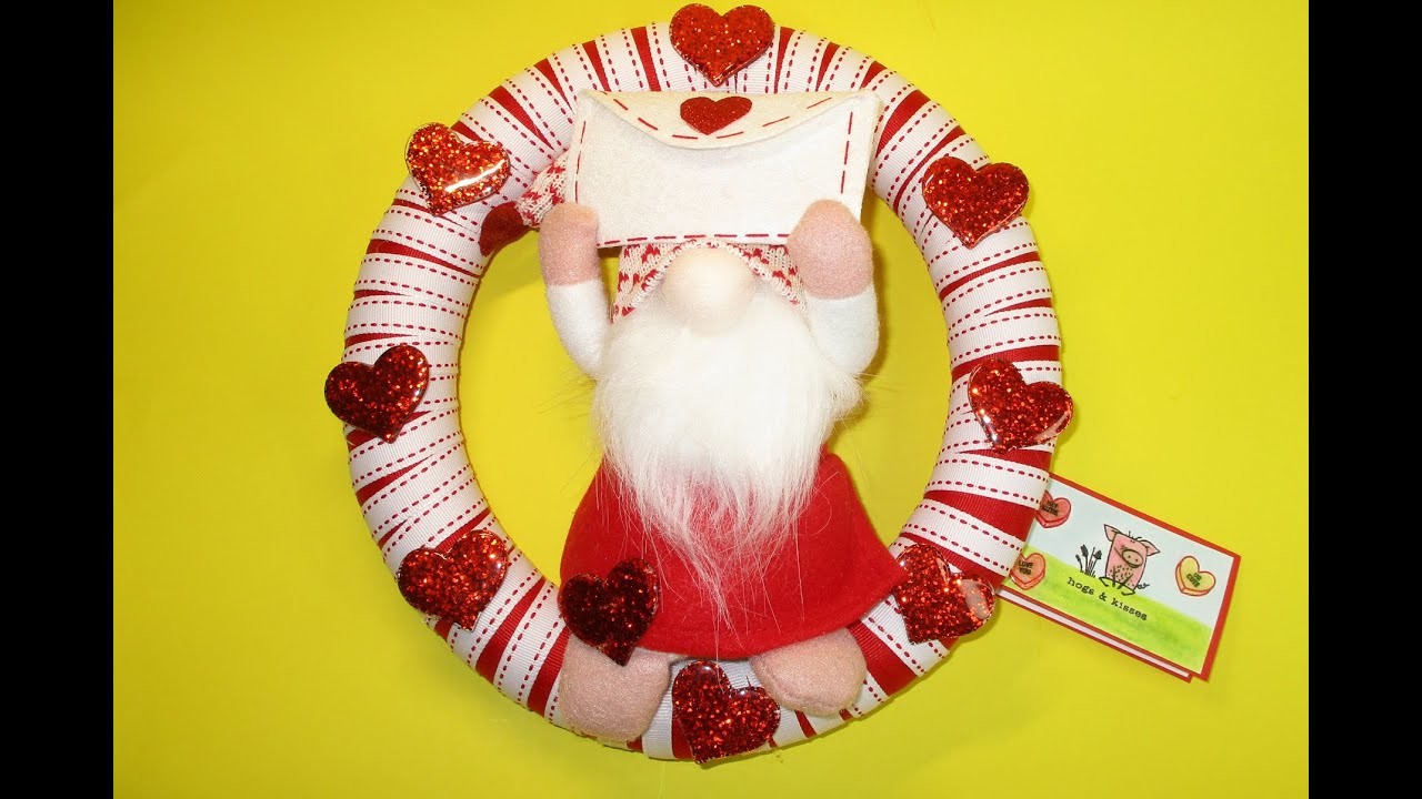Finn's Valentine Gnome Wreath & Card