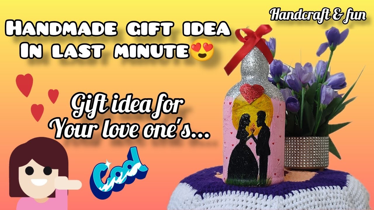 Handmade gift for Valentine's day in last minute????|diy gift idea|bestoutof waste@handcraftfun3181