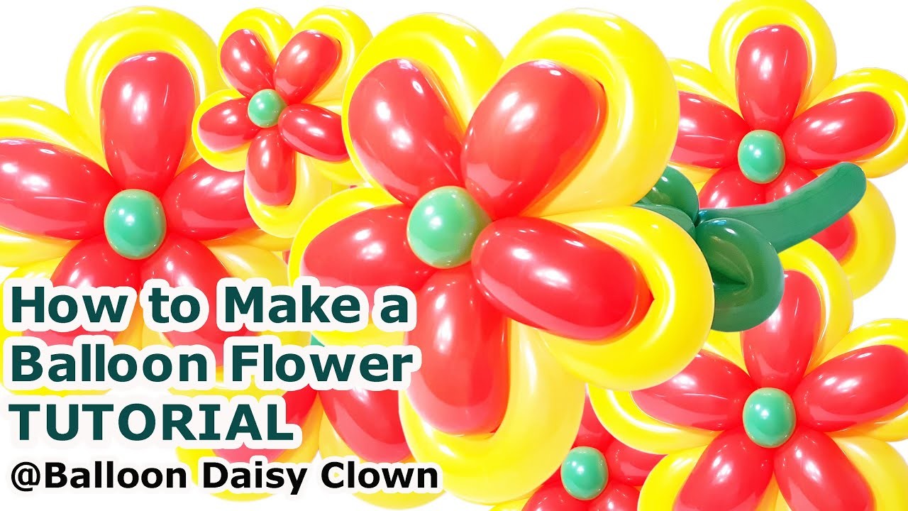 How to Make a Cute Balloon Flower diy TUTORIAL