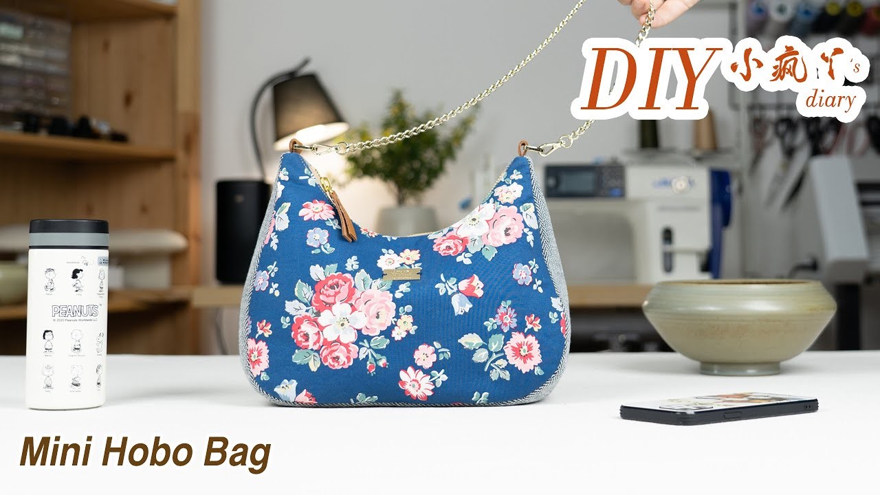 How to make a mini hobo bag？  Sewing Handmade DIY