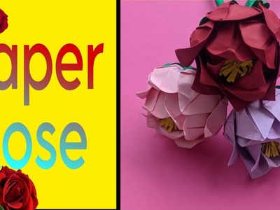 How to make a paper Rose | DIY beautiful handmade paper Rose????