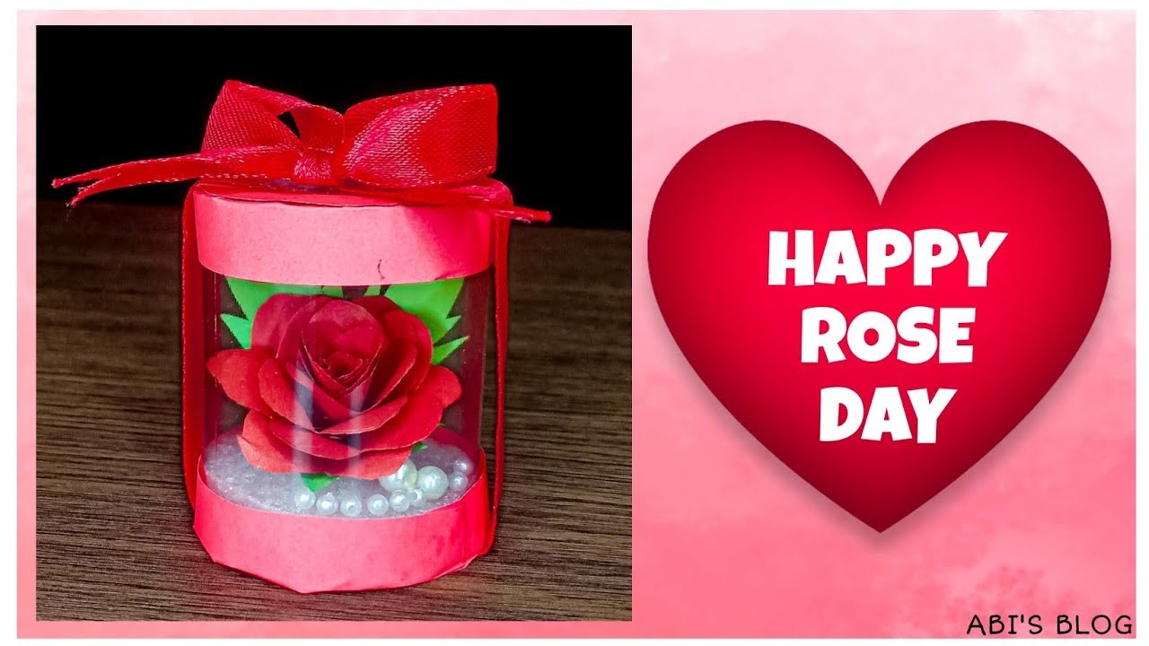 How to make beautiful handmade gift for Valentine's day|DIY Special gift for Rose Day @ABI'S BLOG