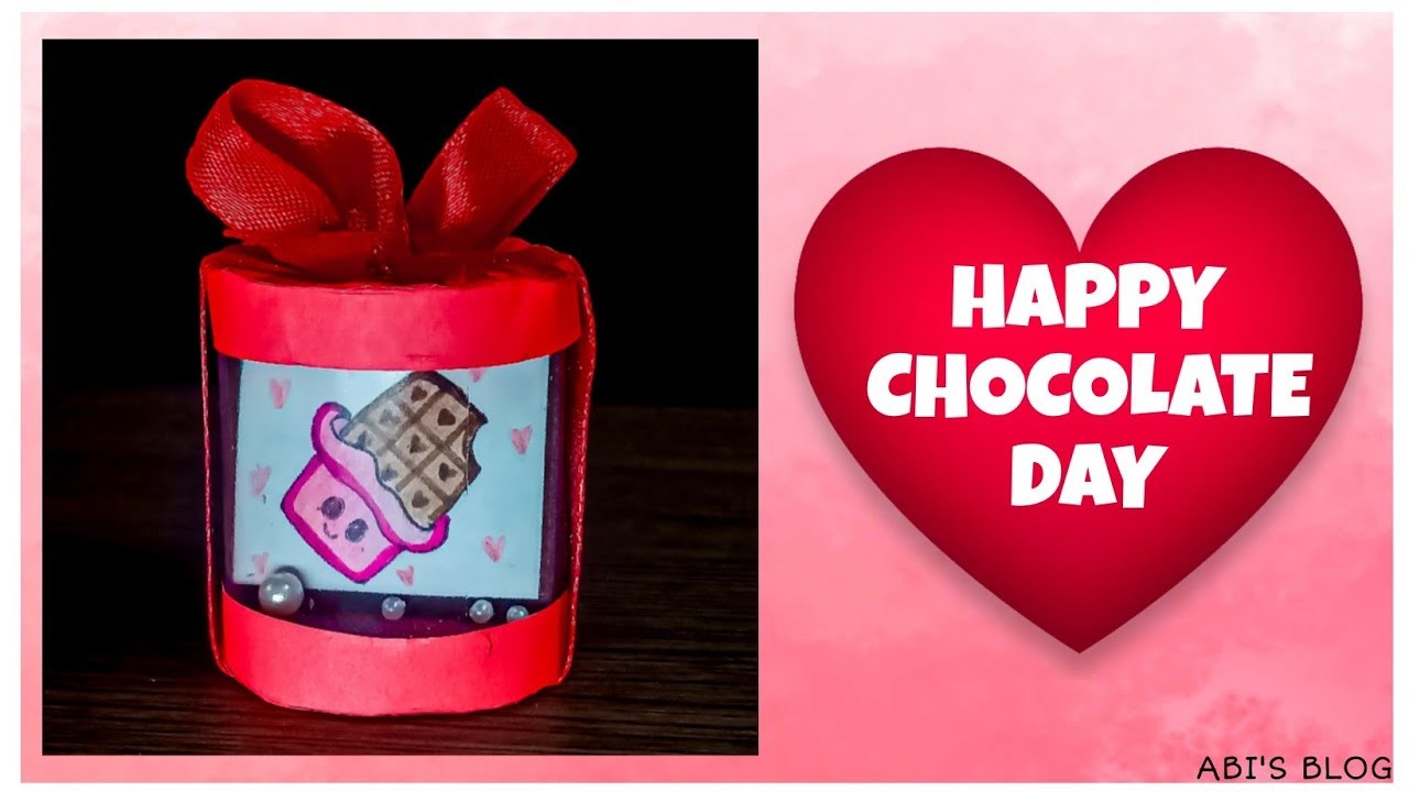 How to make beautiful handmade gift for Valentine's day|DIY cute gift for Chocolate Day @ABI'S BLOG