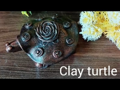 How to make clay Turtle at home | Home Decor| Antique Turtle|Handmade Gifts|Turtle kaise banaen