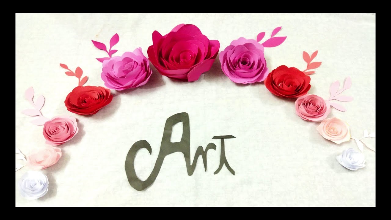 How to make paper flowers for home decoration|HandyArt|