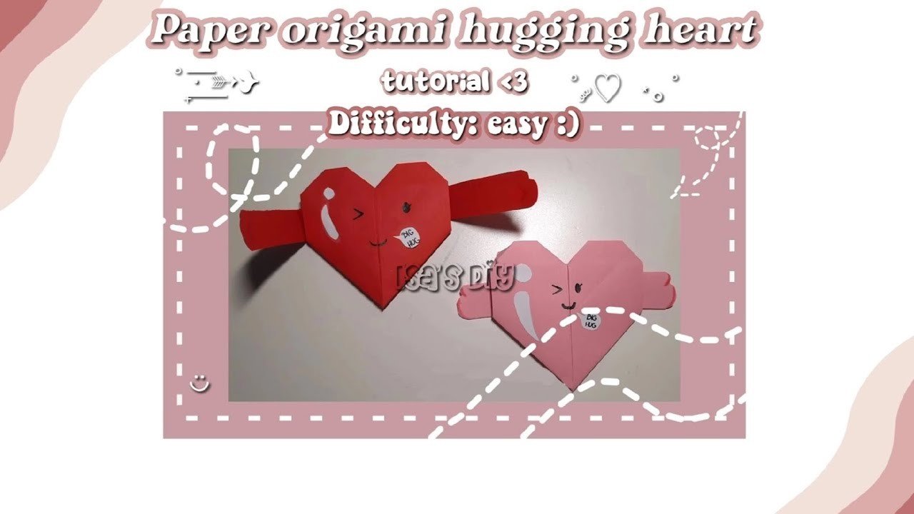 HOW TO MAKE PAPER #origami HUGGING HEART ♡•EASY TUTORIAL•♡ || #diy #handmade #paper #trending #cute