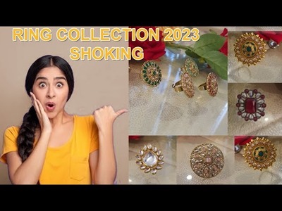 Latest ring collection????. jewellery #handmadejewelry #ghungroobygunjan #youtube #live #reels #latest