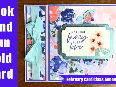 Learn to Create a Book Binding Fun Fold Card - February 2023 Online Class