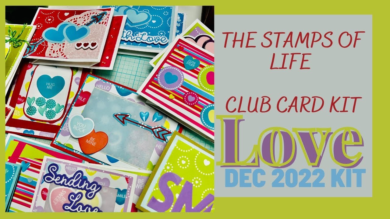 LOVE A1 SWISH CARD | TSOL Dec 2022 Card Club Kit | Candyhearts | Handmade Cardmaking | #MakazHome