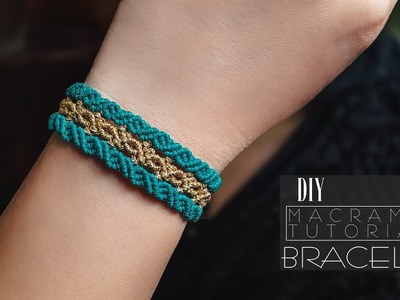 Macramé bracelet|how to weave bracelets at home |Diy|tutorial⤴