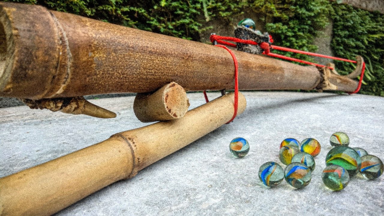 Making Bamboo Art? We're Building a Slingshot & Toy Gun!