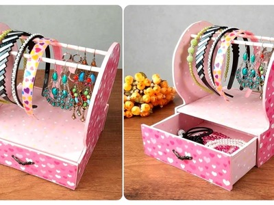 Organizer with a box for jewelry with your own hands