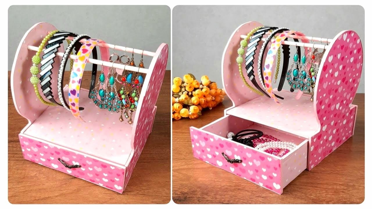 Organizer with a box for jewelry with your own hands