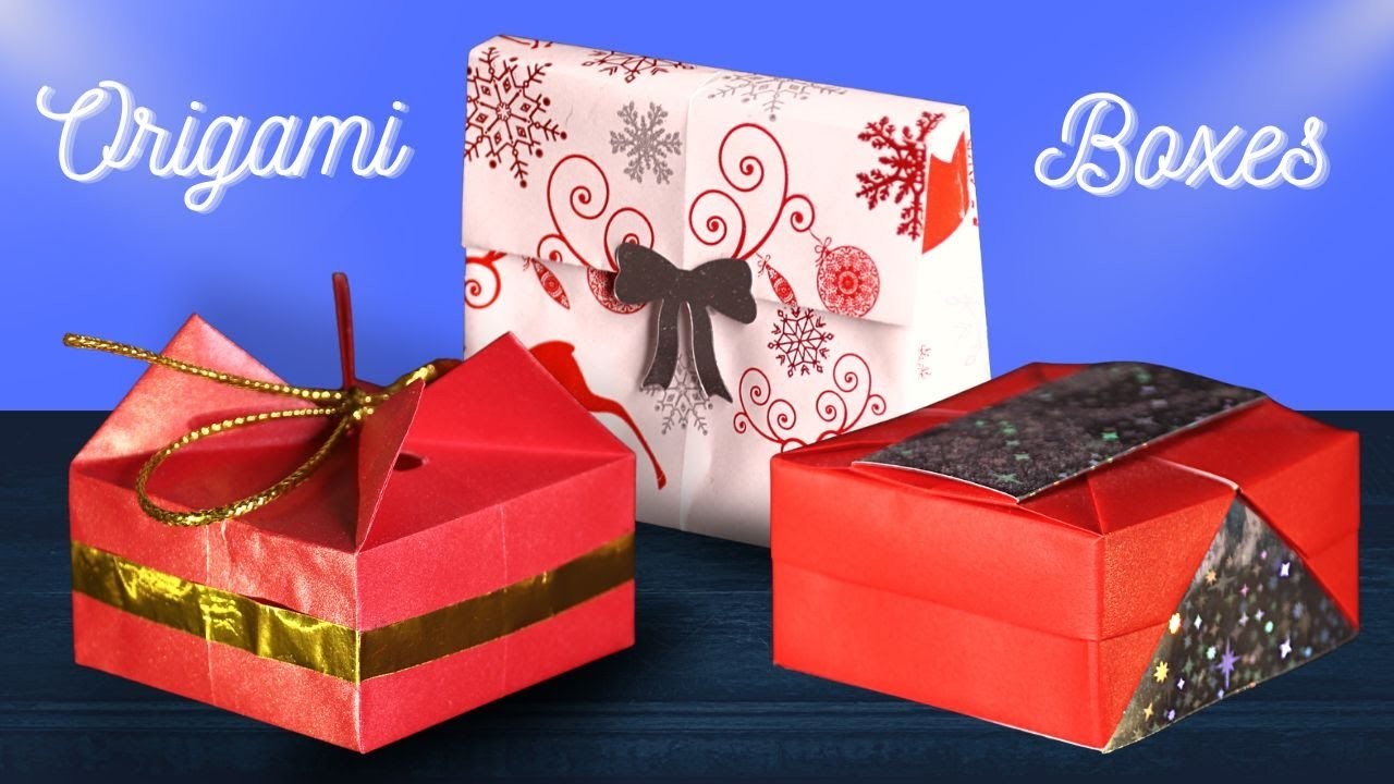 Origami Easy - Folding Gift Boxes step by step