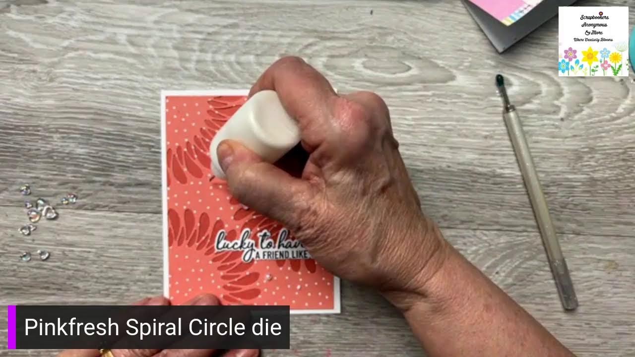 Pinkfresh Spiral Circle die