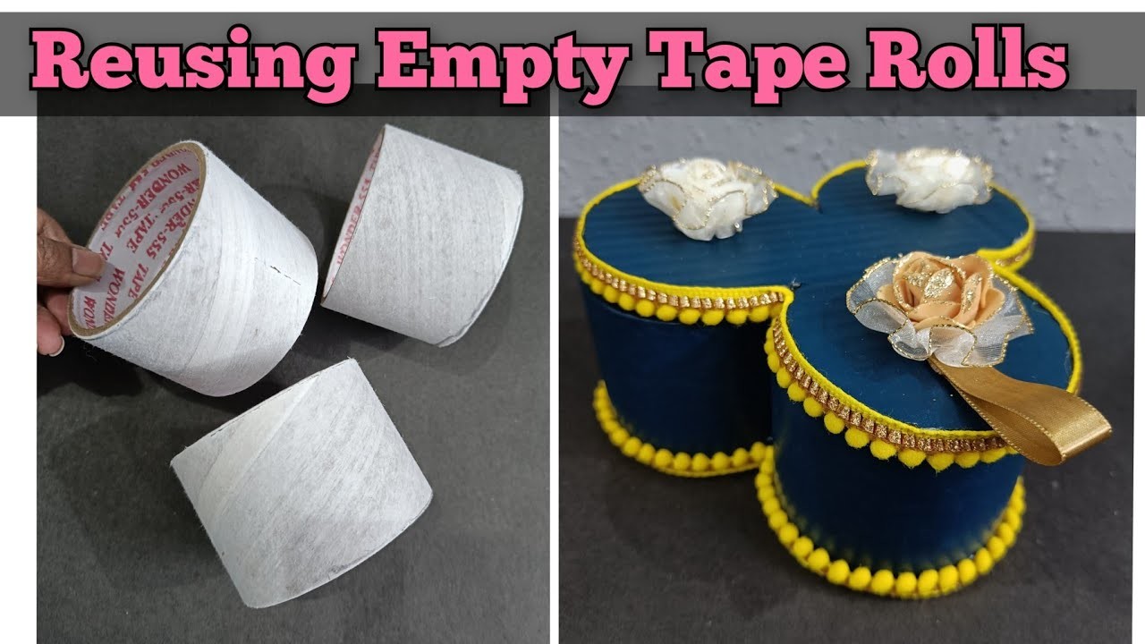 Reusing Empty Tape Rolls.Best out of waste. Very easy storage box from empty tape rolls #diy