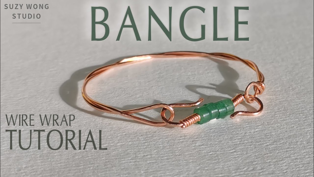 Simple Bangle |Wire Wrapped Bracelet |Easy Bracelet | Wire Wrap Tutorial |DIY Jewelry |How to make