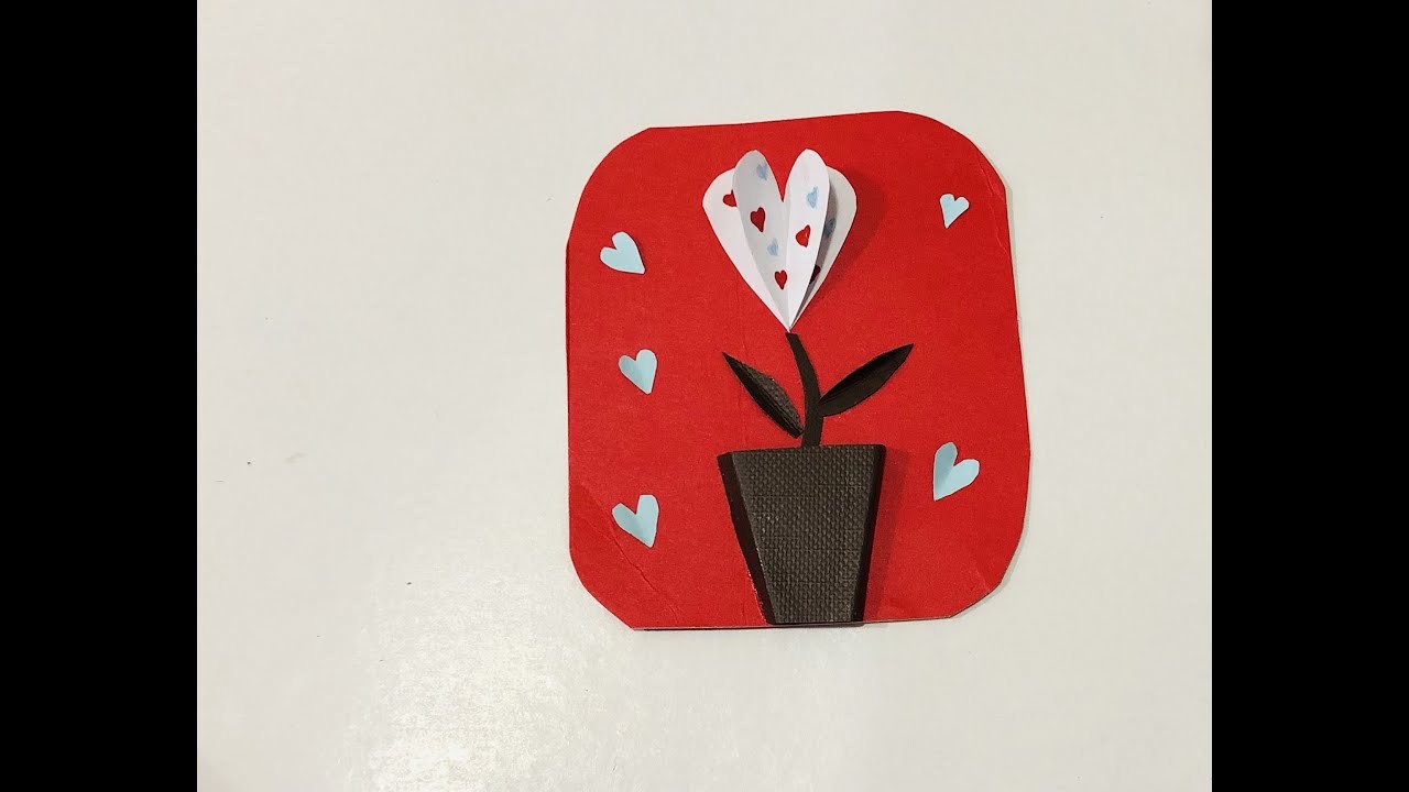 Super Easy Valentine’s Day Craft | Heart Shaped Flower | Valentine’s Day Home Decor