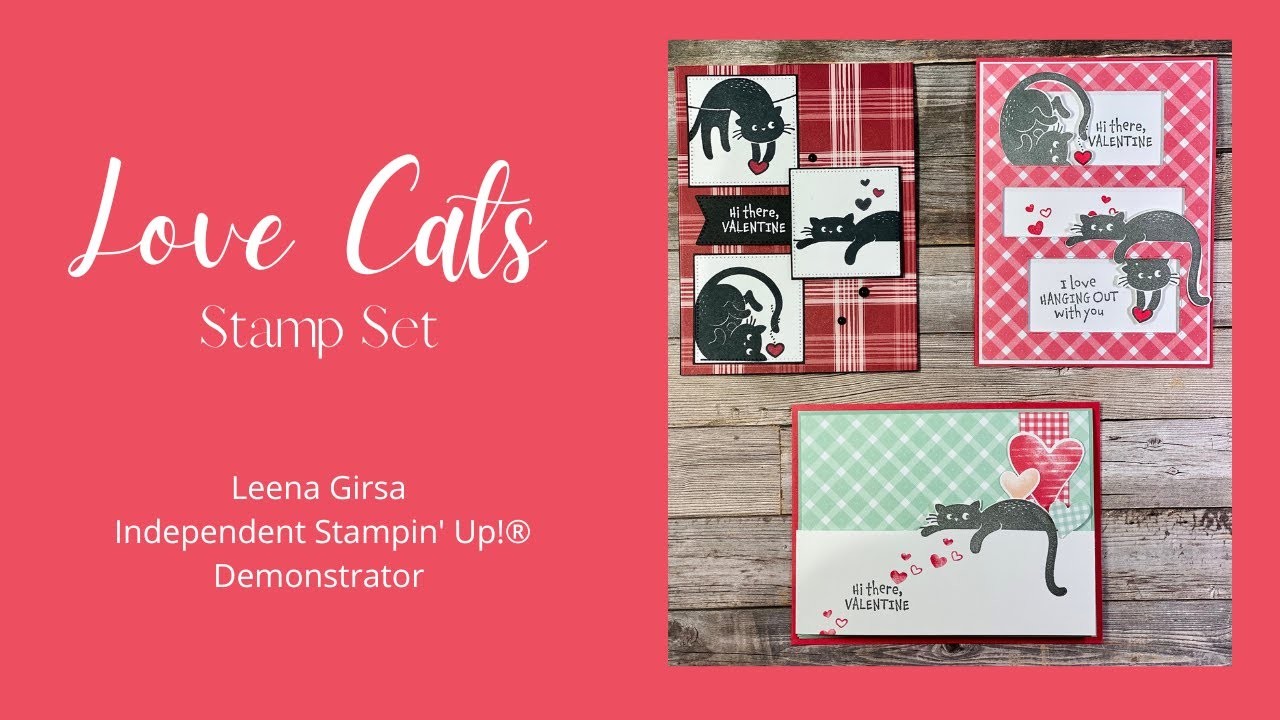 Three Adorable Valentines with the Love Cats Stamp Set by Stampin’ Up!®