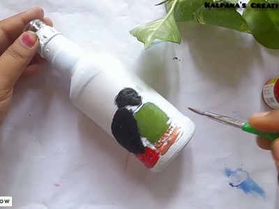 Unique couple bottle Art | Valentine's Day Special DIY | Easy Bottle Art | Handmade Gifts