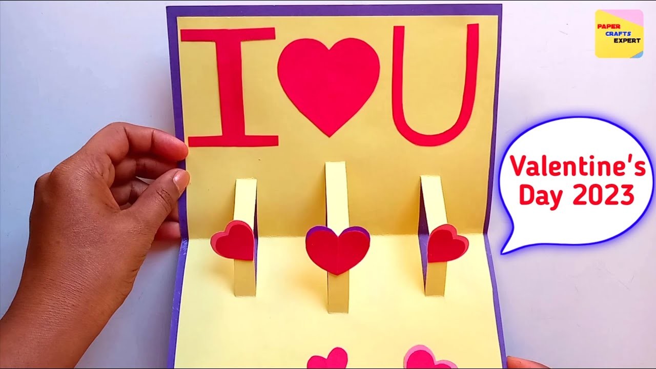 Valentine's Day 2023 Easy Craft | Valentine's Day Greetings Card | Craft for Valentine's Day 2023