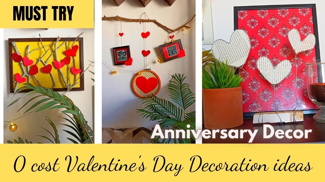 Valentine's Day Decoration ideas  ll Valentine's Decoration DIY ll Simple and quick DIY