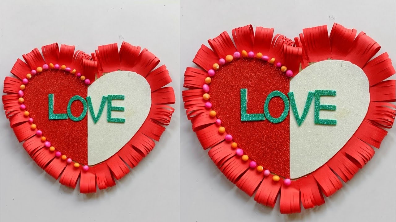 Valentine's Day Wall Hanging Craft | Decoration Ideas For Home