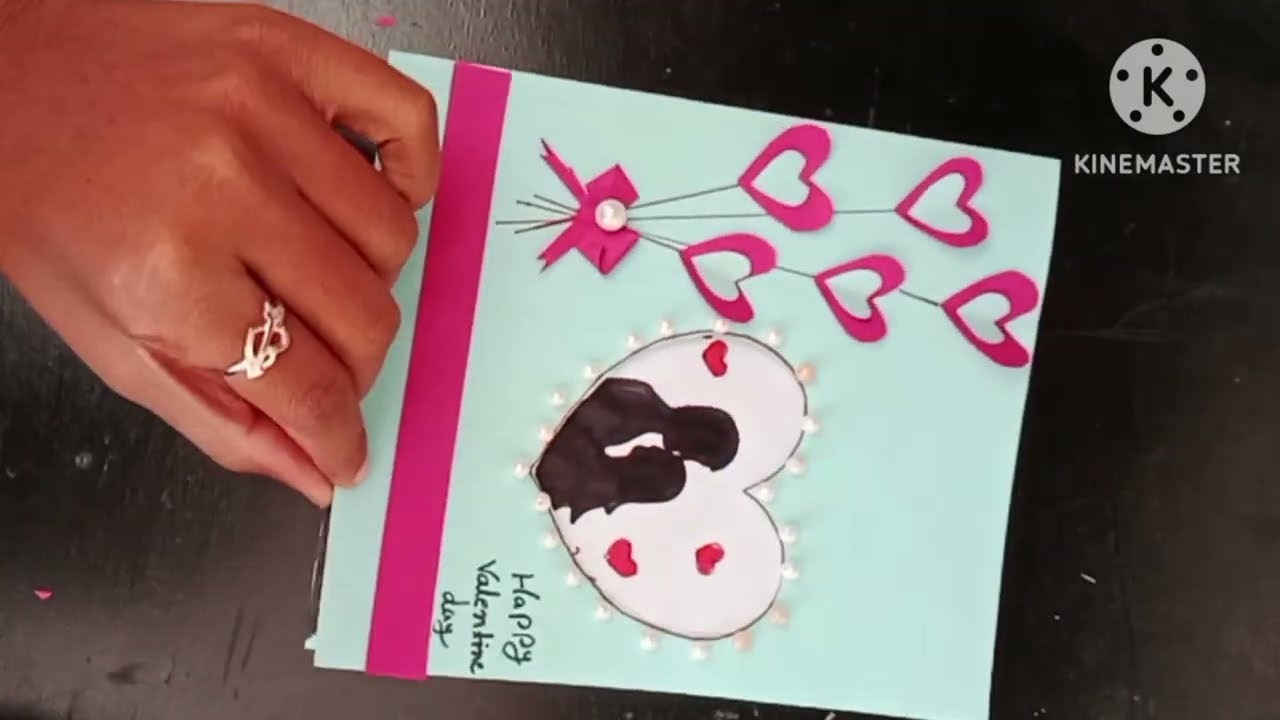 Valentine's day card.valentine's day  handmade card easy