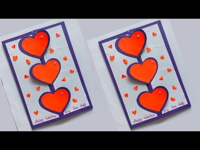 Valentines Day Card. How to make Handmade Card.Easy Gift Card.Birthday Card Ideas.#diy #viralvideo