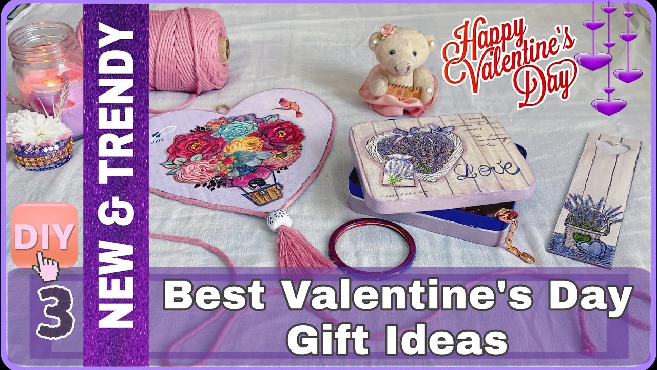 Valentines Day Gift Ideas | Purple themed DIY Gift Ideas | New and Trendy Gifts DIY for Valentines