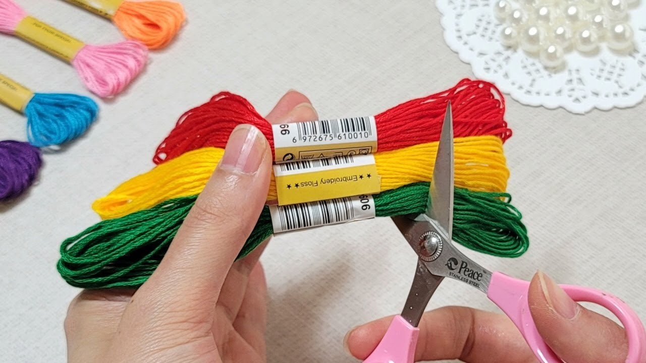 VERY EASY !! You can make a lot of money with embroidery floss - Sell and give as a gift