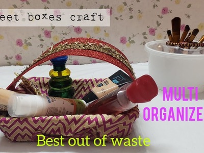 Waste Plastic Boxes Reuse Idea || Food Boxes Craft || Multi Organiser || #diy #craft #homedecor