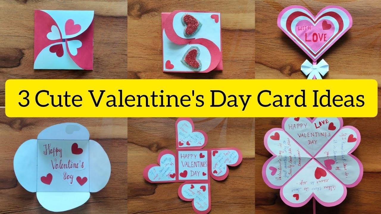 3 BEST WAYS you can MAKE - CUTE VALENTINE'S DAY Cards! | DIY for Beginners | The KS DIY