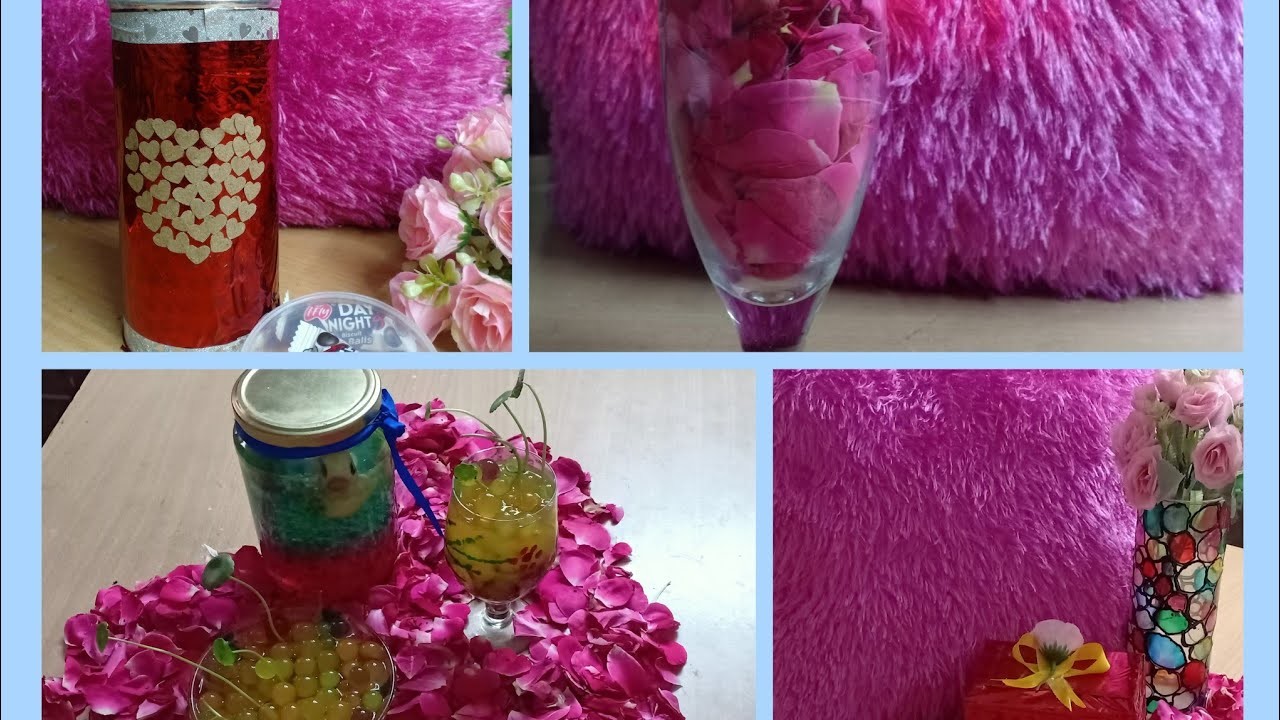 4  Beautiful and easy. DIY.  Ideas for Valentine's day Special.Gifts. Decor.for Near and Dear.