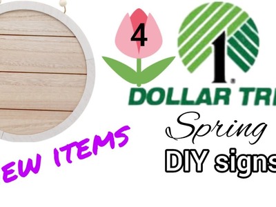 4 Dollar Tree Diy Spring signs.