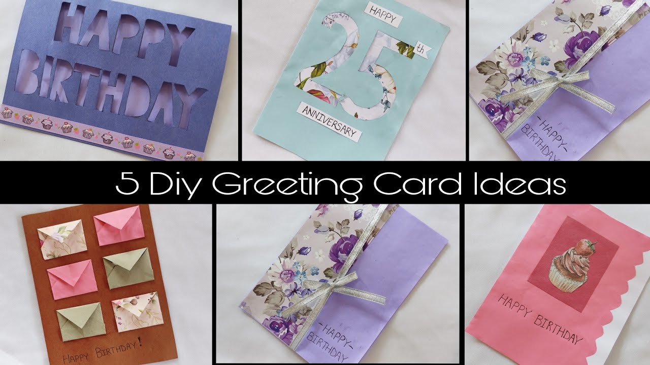 5 DIY Handmade Greeting Card Ideas