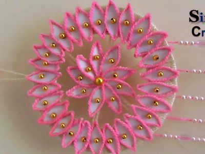 Amazing Wall Hanging Design Ideas For Home Decor Using Pink woolen and Paper