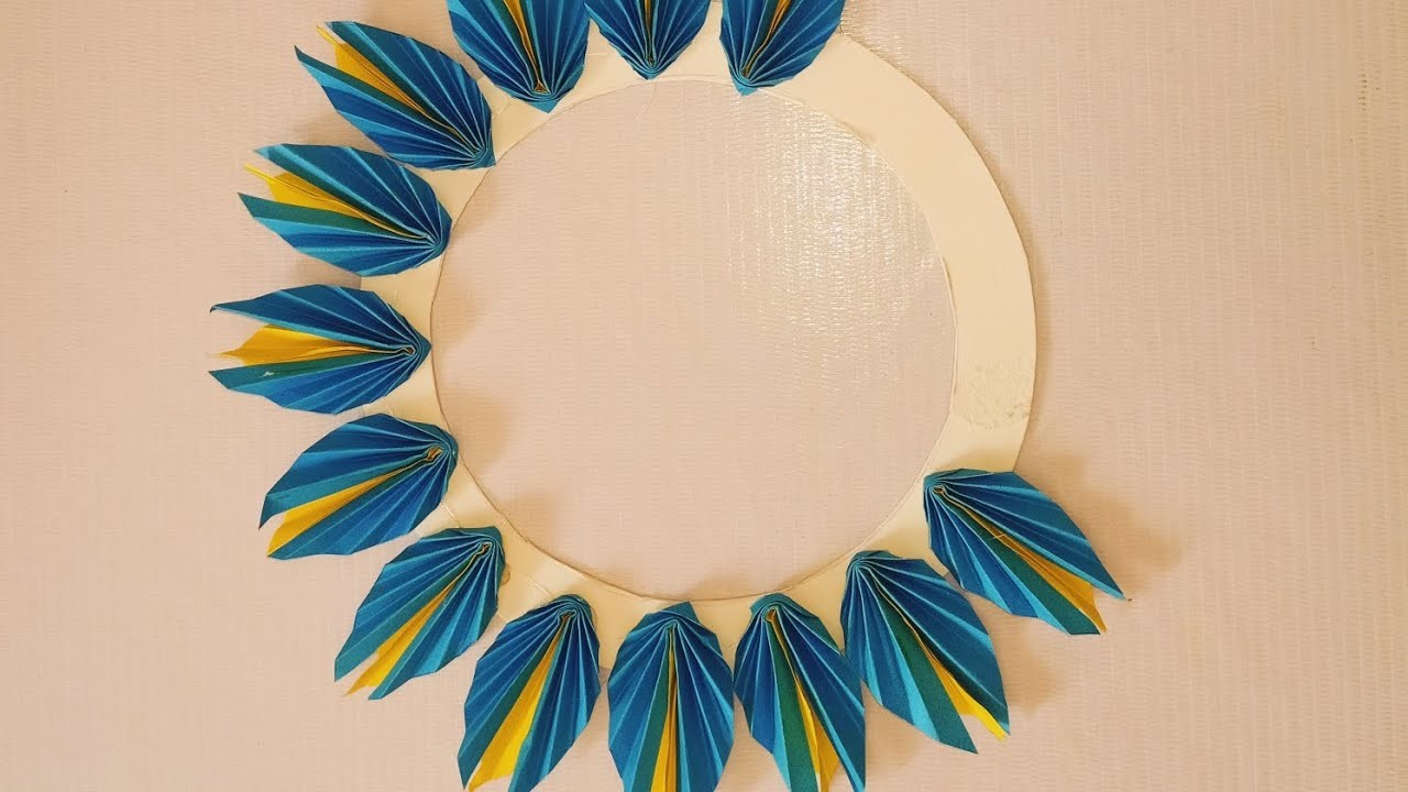 Beautiful Flower Wall Hanging.Paper Craft For Home Decoration.Paper Wall Mate.DIY Wall Decor