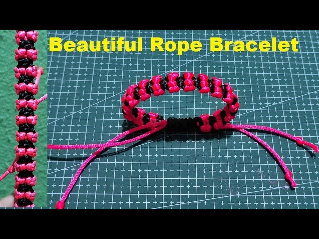 Beautiful Pattern Macrame Bracelet Easy For Beginners - DIY Rope Bracelets - Simple Macrame Tutorial