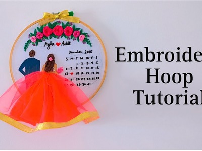 Calendar Hoop Art | Wedding Embroidery Hoop Tutorial | Handmade gift ideas | Witty Club