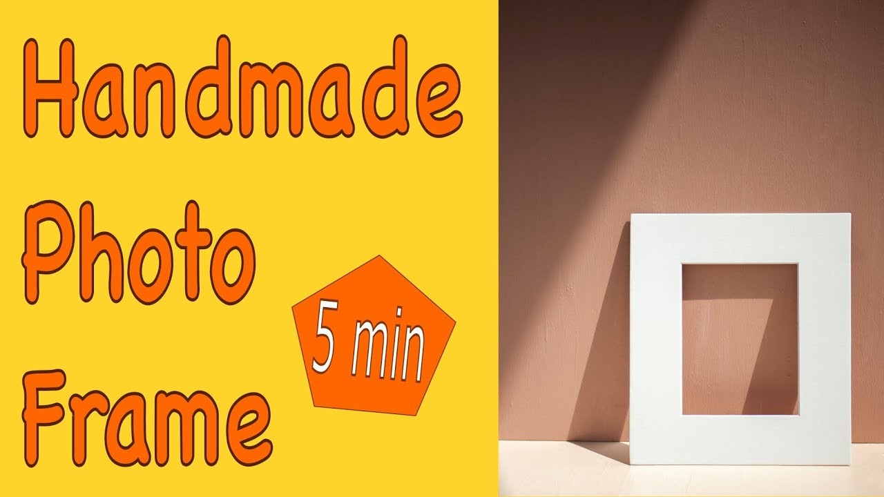 "Create Your Own Photo Frame with Easy Origami Techniques and Cardboard Material" #photoframe #diy