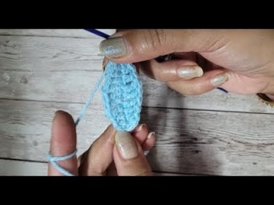 Crochet leaf diy for earrings i am making .This is part one