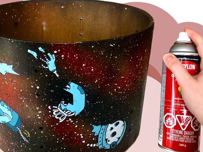 Custom Painted Galaxy Drum