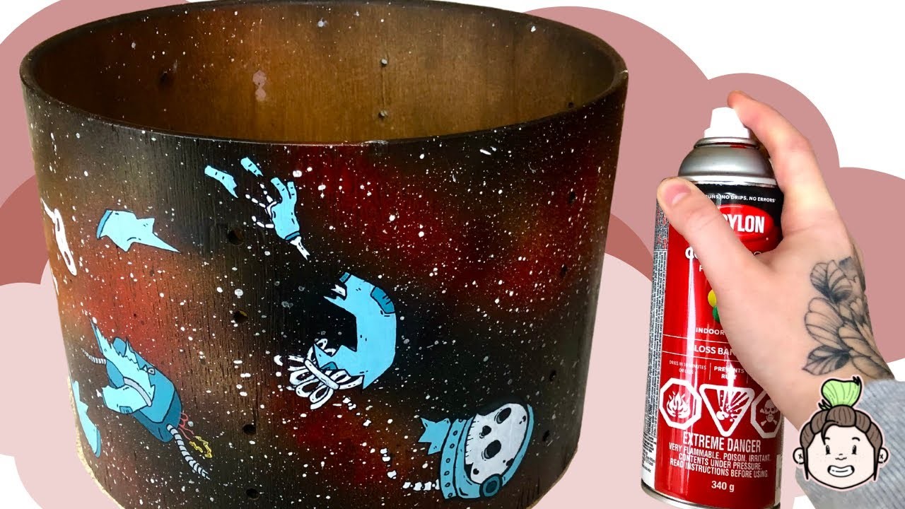 Custom Painted Galaxy Drum