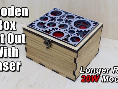 Custom Wooden Box Cut Out By Laser | Longer RAY5 20W